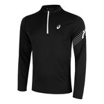 Vêtements ASICS ASICS Icon 1/2 Zip Maillot De Course Hommes-Noir
