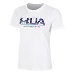 V&ecirc;tements Under Armour Under Armour UA Vintage Performance T-shirt Femmes-Blanc