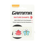 Accessoires raquettes Gamma Gamma Shockbuster Ahornblatt/Schmetterling Antivibrateur-Orange,Turquoise