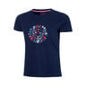 New York 2024 Chill T-shirt Filles - bleu foncé, rouge