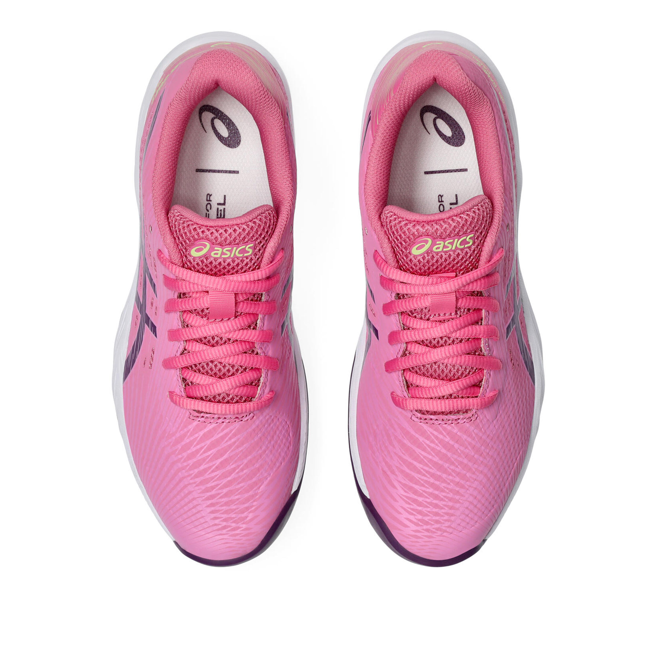 Asics blanc rose best sale