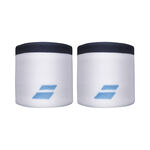 V&ecirc;tements Babolat Babolat Logo Poignet Unisex - blanc, bleu clair