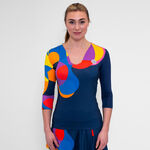 Vêtements BIDI BADU BIDI BADU Twiggy Haut Manches Longues Femmes-Bleu Foncé,Multicouleur