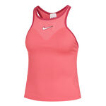 V&ecirc;tements Nike Nike Dri-Fit Court Slam Solid D&eacute;bardeur Tank Top Femmes-Corail,Rouge Fonc&eacute;