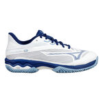 Chaussures de tennis Mizuno Mizuno Wave Exceed Light 2 Chaussure Terre Battue Femmes-Blanc,Bleu