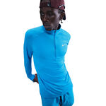 Vêtements Nike Nike Stride Half-Zip Maillot de course Hommes - bleu, argent