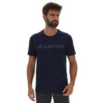V&ecirc;tements Lotto Lotto MSC II Logo Tee T-shirt Hommes - bleu fonc&eacute;