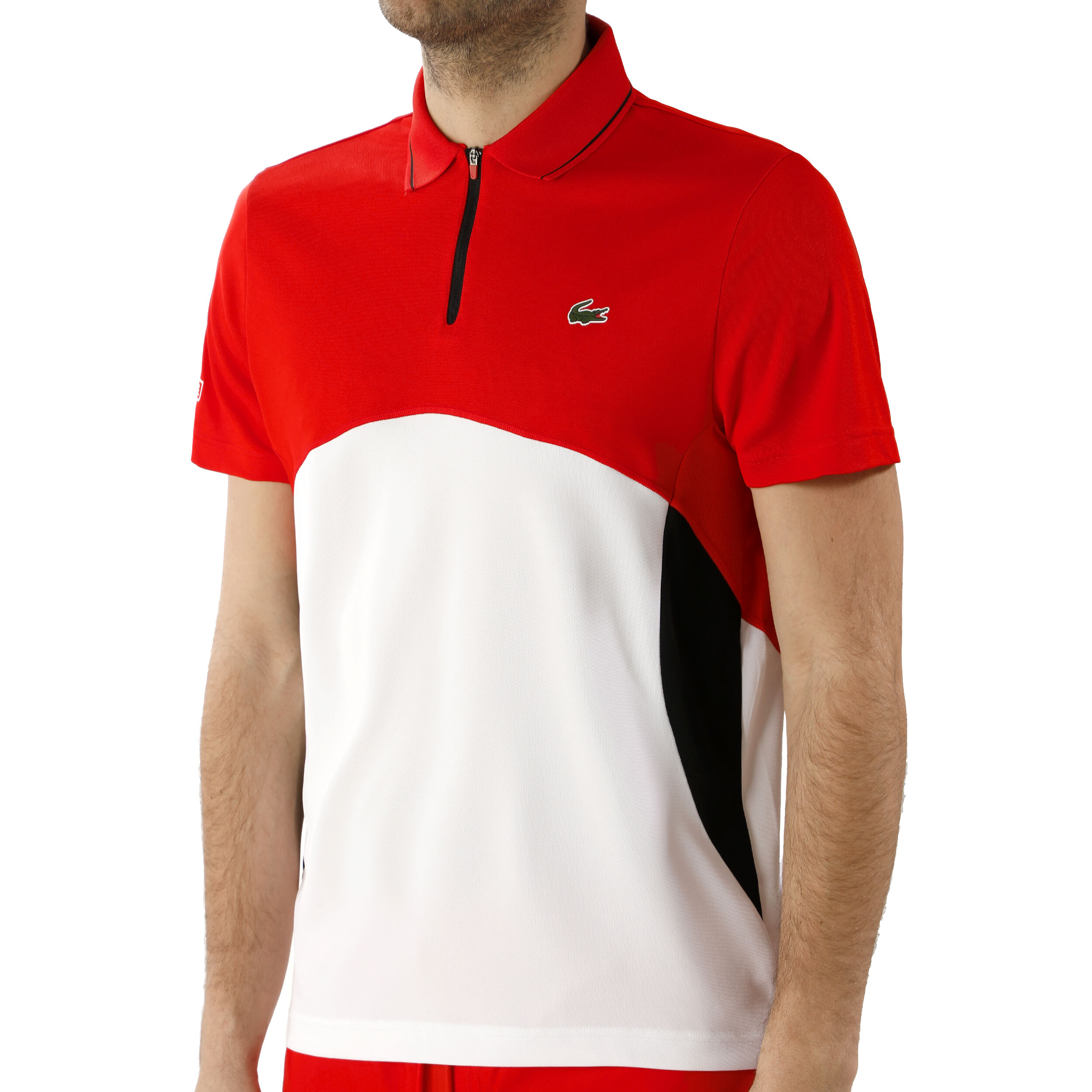 Polo rouge lacoste homme discount