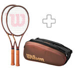 Lot De Raquettes Wilson 2x PRO STAFF 97L V14 plus Schlägertasche