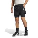 V&ecirc;tements adidas adidas Gym+ 2In1 Shorts Hommes-Noir