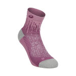 V&ecirc;tements ASICS ASICS Performance Run Quarter Chaussettes De Running-Violet,Lilas
