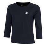 Vêtements Quiet Please Quiet Please Mixed Haut Manches Longues Femmes-Bleu Foncé