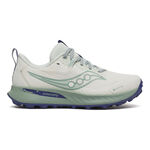 Chaussures de running Saucony Saucony Peregrine 15 GTX Chaussure Trail Femmes-Cr&egrave;me,Mint