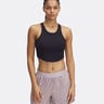 Rival Rib Débardeur Tank Top Femmes-Noir