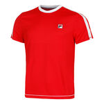 V&ecirc;tements Fila Fila Elias T-shirt Hommes-Rouge,Blanc
