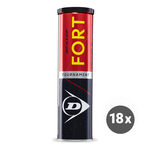 Balles De Tennis Dunlop Fort Tournament 18x4er