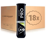 Balles De Tennis Dunlop Pro Coach 4er, 18 Dosen im Umkarton