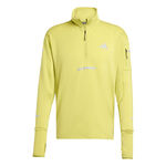 V&ecirc;tements adidas adidas Adi365 Warm Half-Zip Maillot De Course Hommes-Jaune