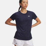 V&ecirc;tements Under Armour Under Armour Tech Twist T-shirt Femmes-bleu, blanc