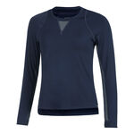 Vêtements Lucky in Love Lucky in Love High Low Breezy Haut manches longues Femmes - bleu foncé, 