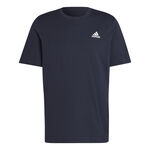 Vêtements adidas adidas Essentials Single Jersey Embroidered Small Logo T-shirt Hommes-Bleu Foncé