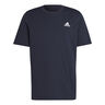 Essentials Single Jersey Embroidered Small Logo T-shirt Hommes-Bleu Foncé