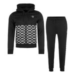 Vêtements Sergio Tacchini Sergio Tacchini Mosaico Hoody Survêtement Hommes-Noir,Blanc