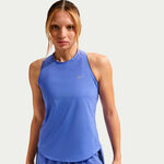 V&ecirc;tements Nike Nike Swift Tank Maillot de course Femmes-bleu, argent