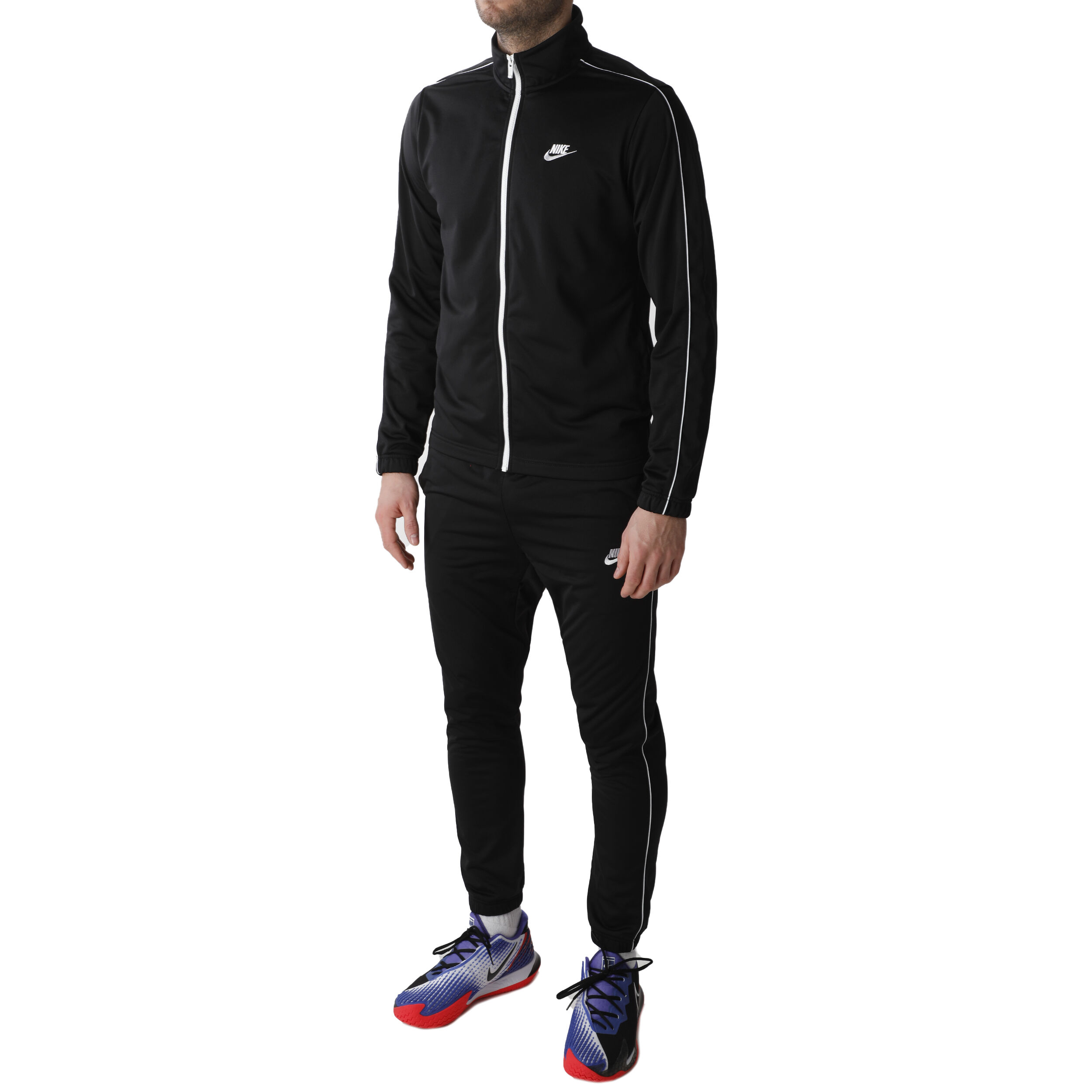 Buy Nike Sportswear Basic Survetement Hommes Noir Blanc online Tennis Point BE