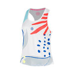 V&ecirc;tements de tennis BIDI BADU BIDI BADU Hey Laguna Racerback D&eacute;bardeur tank top Filles - blanc, multicouleur