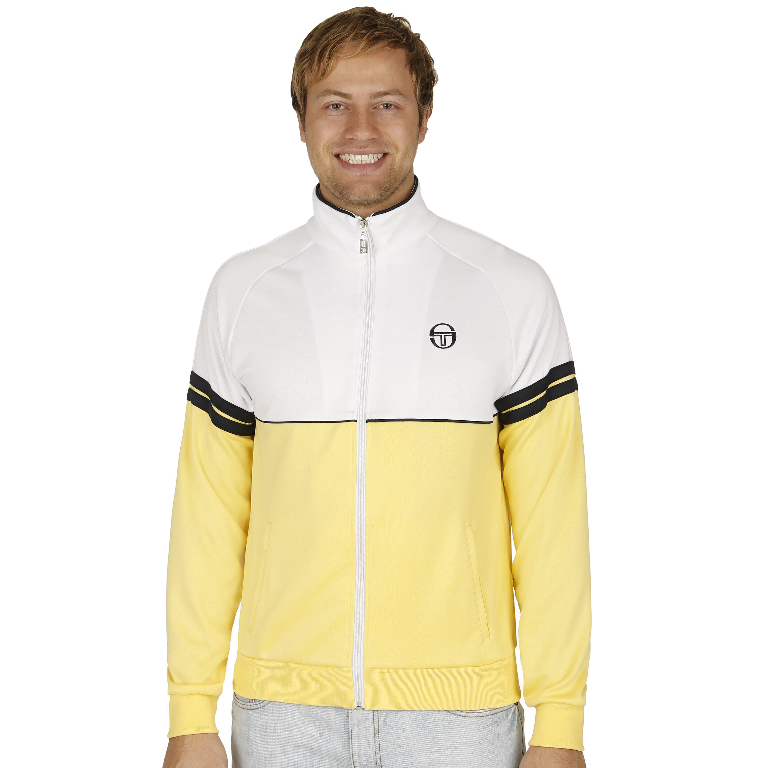 Buy Sergio Tacchini Orion Veste De Survetement Hommes Creme Blanc online Tennis Point BE