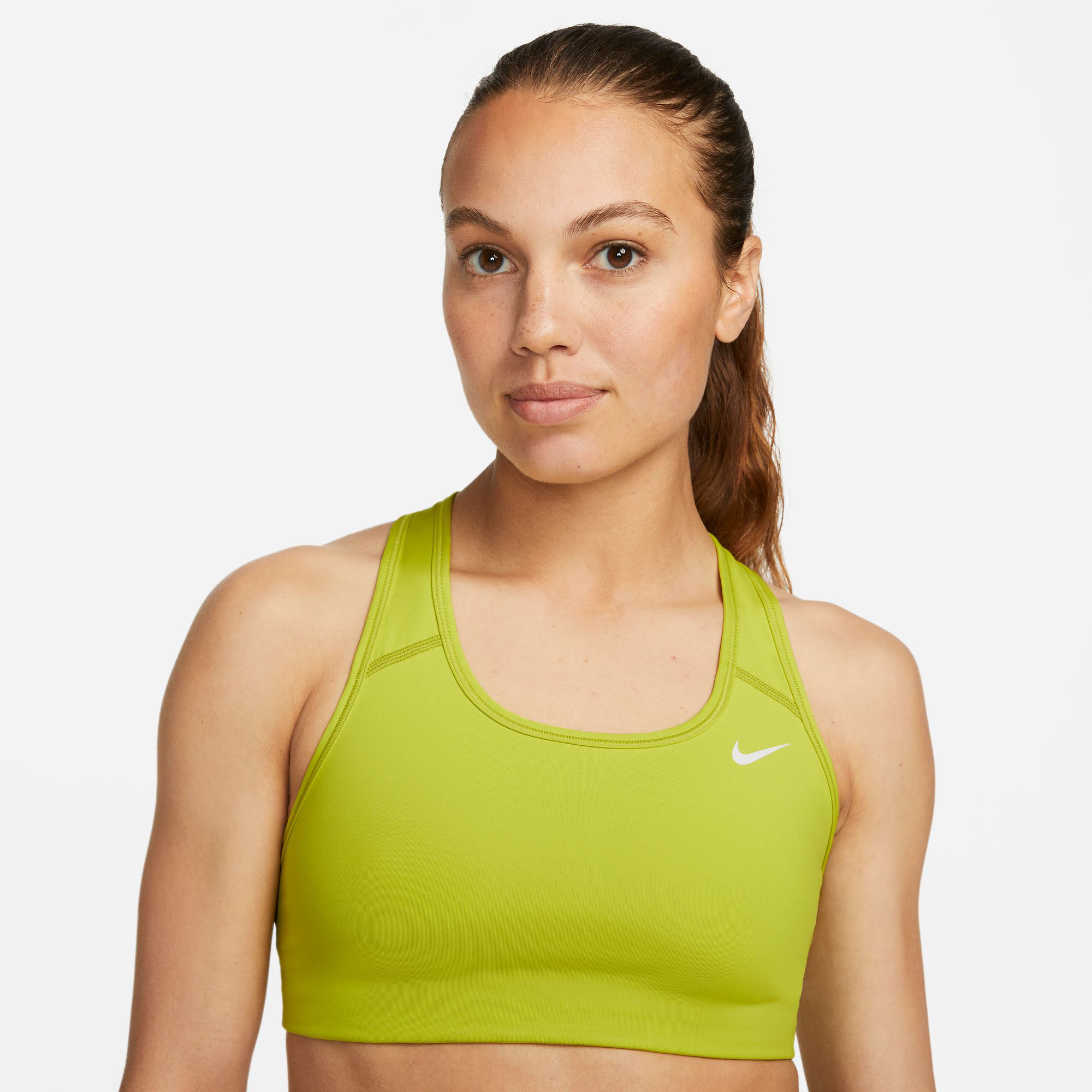 Buy Nike Dri Fit Swoosh Soutien gorge Sport Femmes Jaune Lemon