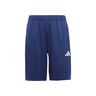 Training Essentials 3 Stripes 8in Shorts Enfants-Bleu Foncé,Blanc