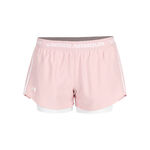 V&ecirc;tements de tennis Under Armour Under Armour Tech Play Up 2in1 Short Avec Poche-balles Femmes-Pink