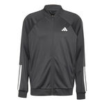 V&ecirc;tements adidas adidas 3 Stripes Knit Veste De Surv&ecirc;tement Hommes-Noir,Blanc
