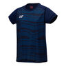 Crew Neck T-shirt Femmes-Bleu Foncé
