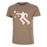 Vêtements BIDI BADU BIDI BADU Paris 2025 Chill T-shirt Hommes-Marron,Beige