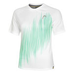 Vêtements HEAD HEAD Performance T-shirt Femmes-Blanc,Turquoise