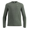 Essential Seamless Crew Neck Haut manches longues Hommes-vert olive