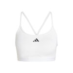 V&ecirc;tements adidas adidas Aeroreact Training 3Stripes Soutien-gorge sport Femmes - blanc