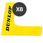 Accessoires pour entra&icirc;neurs Dunlop Dunlop Coin De Marquage Lot De 8 Balles-Jaune