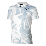 V&ecirc;tements Mizuno Mizuno Daybreakers Shadow Polo Hommes-Blanc,Gris