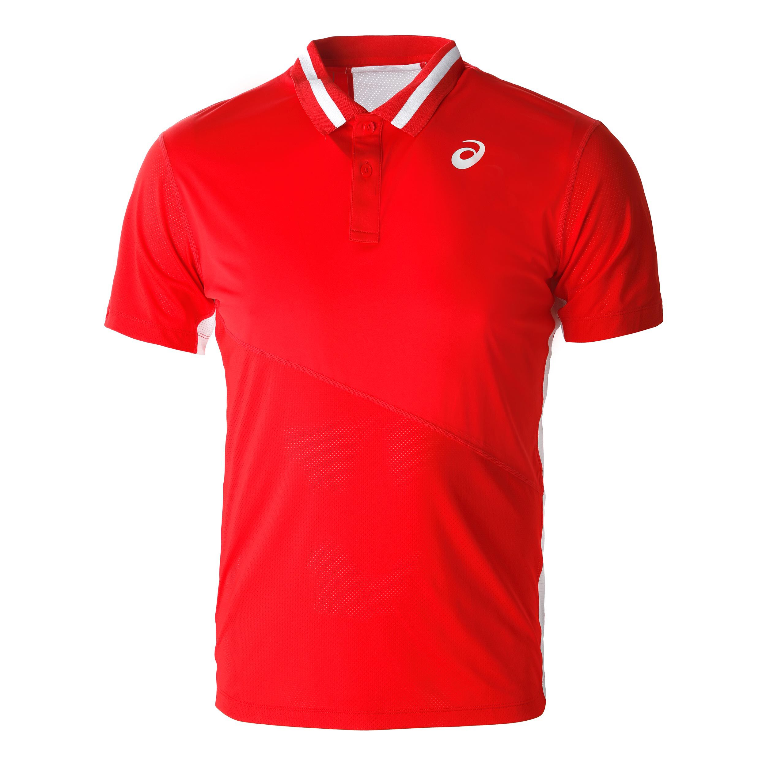 Buy ASICS Club Polo Hommes Rouge Blanc online Tennis Point BE
