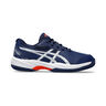Gel-Game GS Chaussure terre battue Enfants - bleu foncé, argent