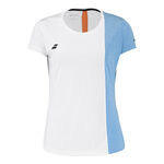 Vêtements Babolat Babolat Play T-shirt Femmes-Blanc,Bleu Clair