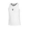 Racerback Débardeur Tank Top Filles-Blanc,Bleu Foncé