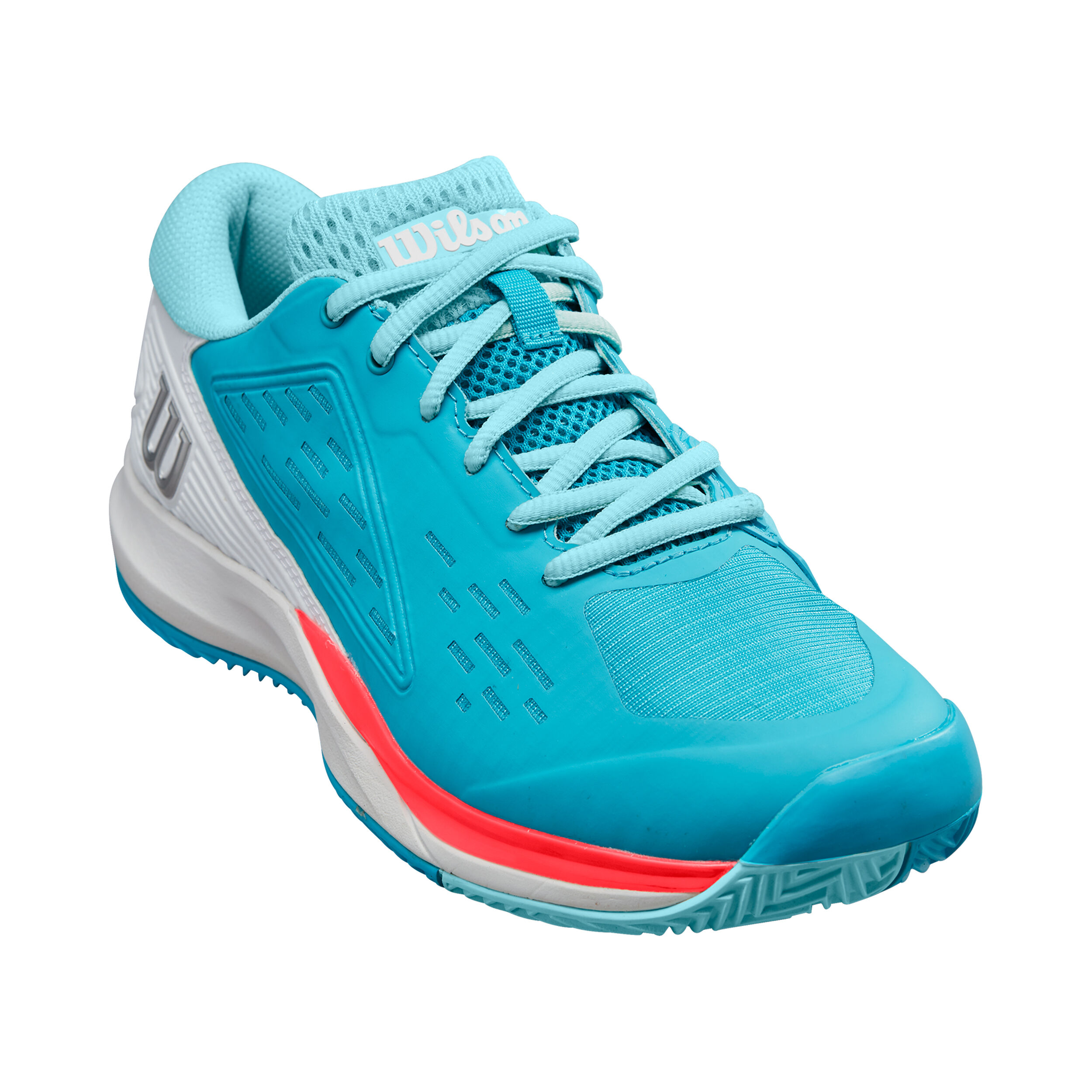 Buy Wilson Rush Pro ACE Chaussure Terre Battue Femmes Turquoise Blanc online Tennis Point BE