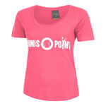 Vêtements Tennis-Point Tennis-Point Basic Cotton T-shirt Femmes-Pink,Blanc