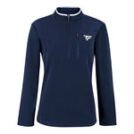 Vêtements Tecnifibre Tecnifibre Polar Quarter Zip Haut Manches Longues Femmes-Bleu Foncé