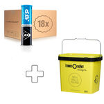 Balles De Tennis Dunlop Fort ATP 4 TIN 18x4er Dose plus Balleimer eckig